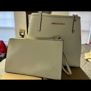 Michael Kors reversible tote with pouch